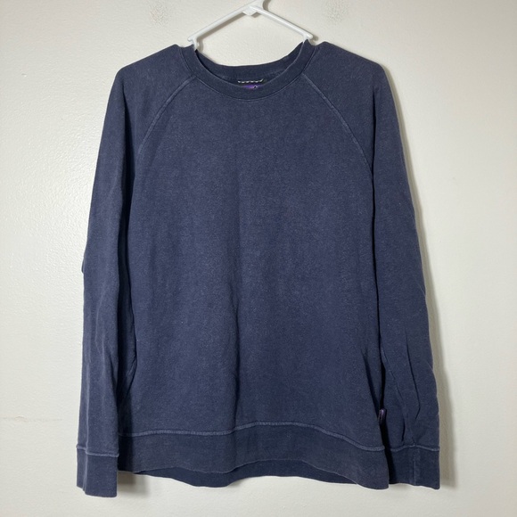 Patagonia Women’s Sweater Sz M Blue Crew Neck Hemp/ Cotton Slight‎ Wash Wear - Picture 1 of 8